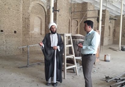 آغاز مرمت و بازسازی ضلع شمالی مسجد جامع گلپایگان
